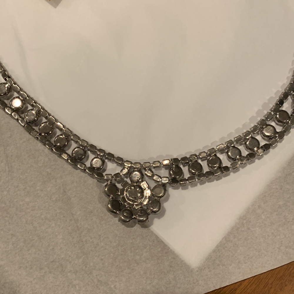 Vintage rhinestone necklace. 16 inches exactly - Picture 5 of 6